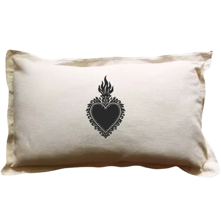 Coussin Ex-Voto Cœur Sacré | Coton Recyclé 24,90€