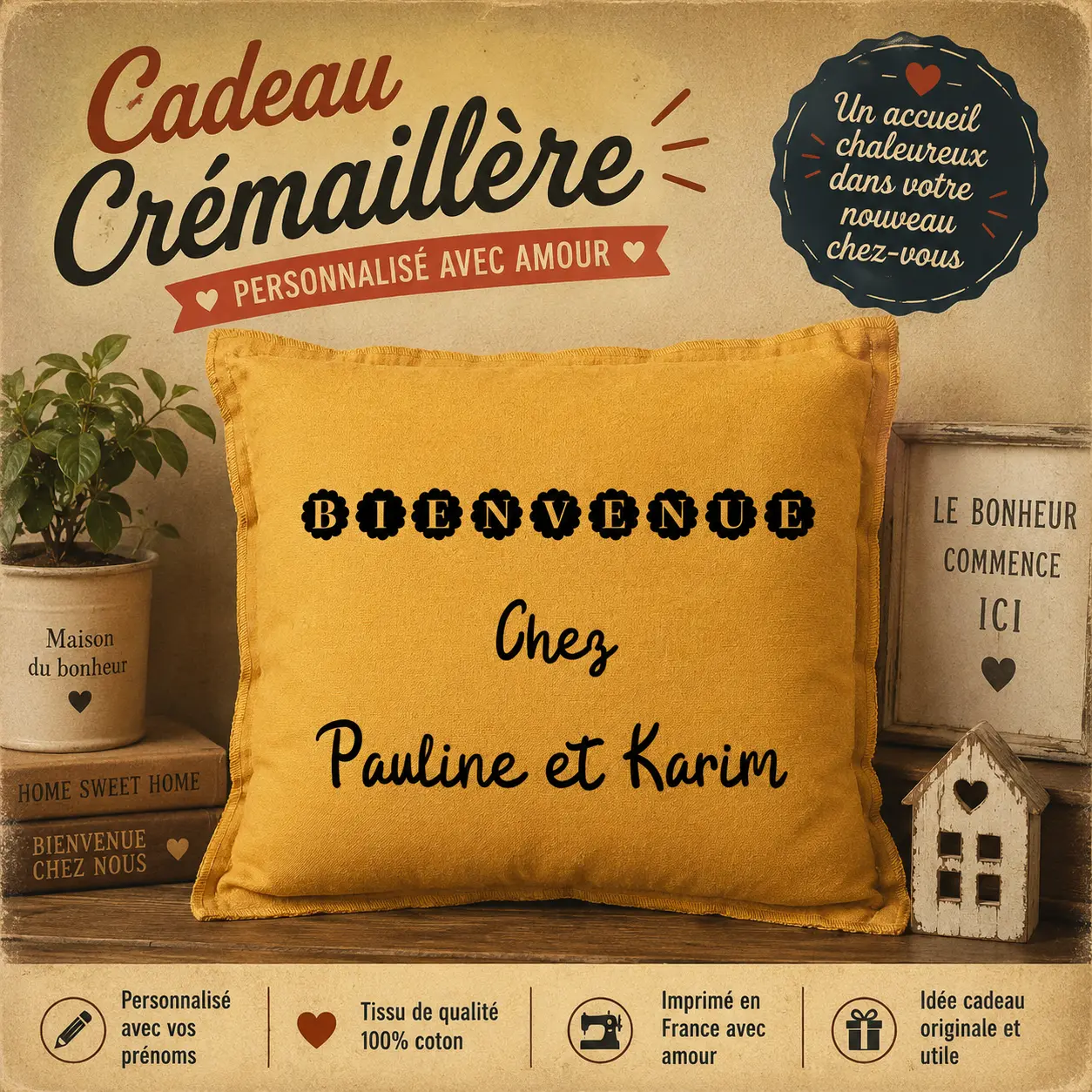 Cadeau crémaillère personnalisé  l'idée qui change des habituelles bougies parfumées